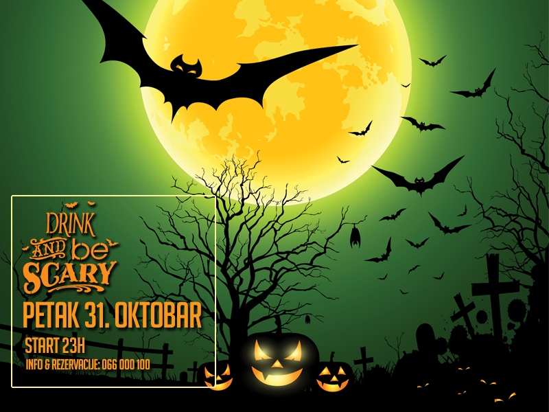 Žurka za Noć veštica - Drink and be scary
